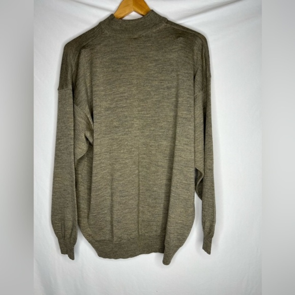 RAFFI LINEA UOMO Mens Brown Sweater XL Made in Italy 100% MERINO WOOL
